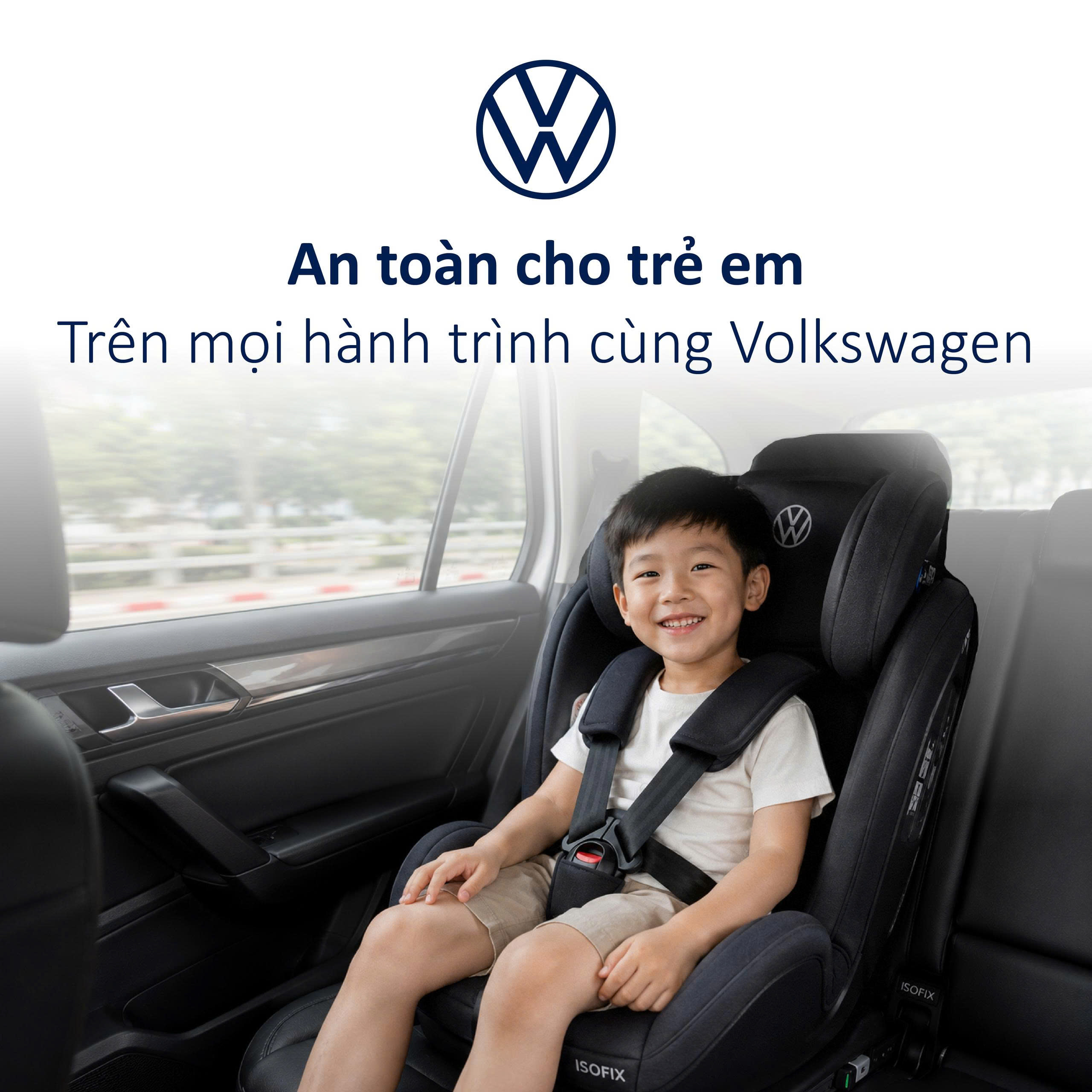 An toàn cho trẻ em trên ô tô với hệ thống ISOFIX của Volkswagen
