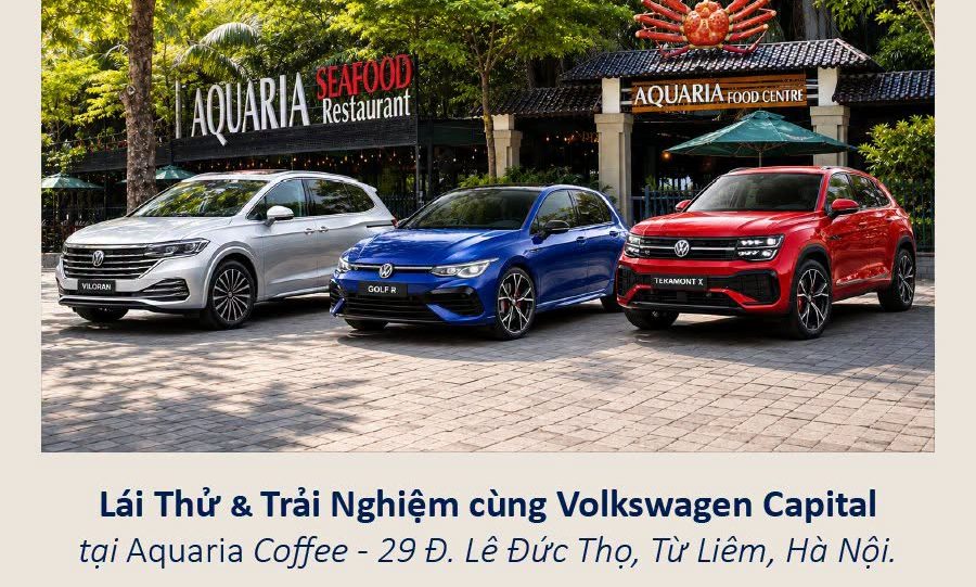 Chương trình Lái thử Volkswagen tại Aquaria Cafe