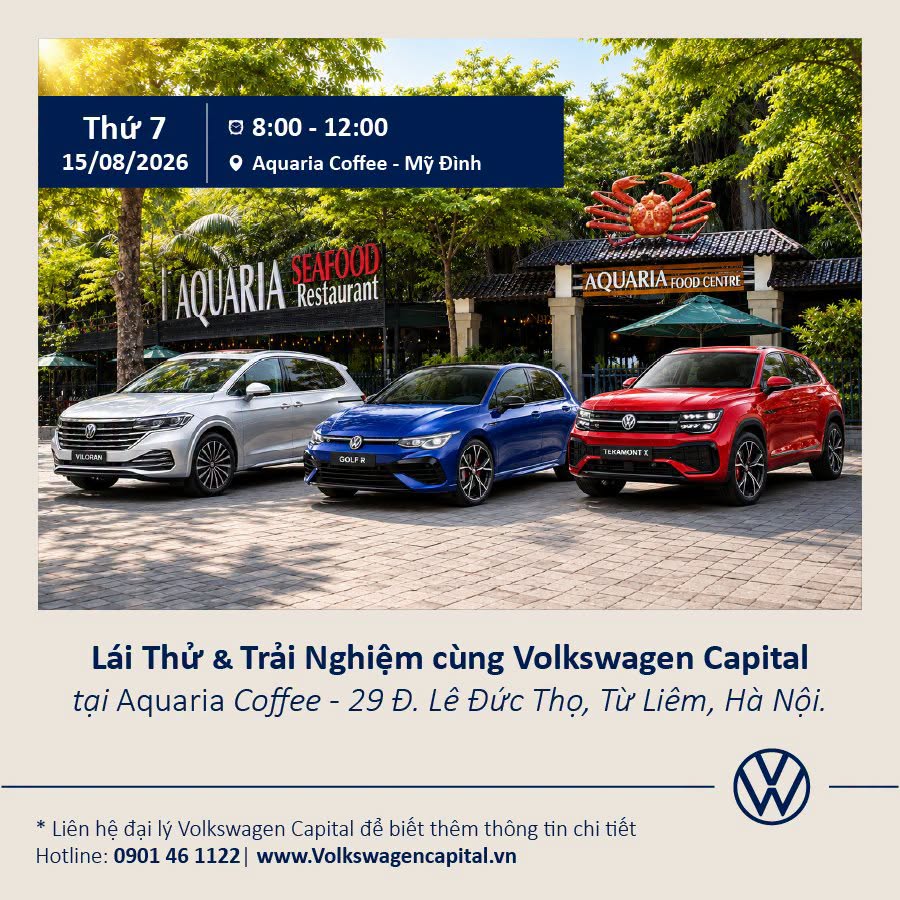 Chương trình Lái thử Volkswagen tại Aquaria Cafe